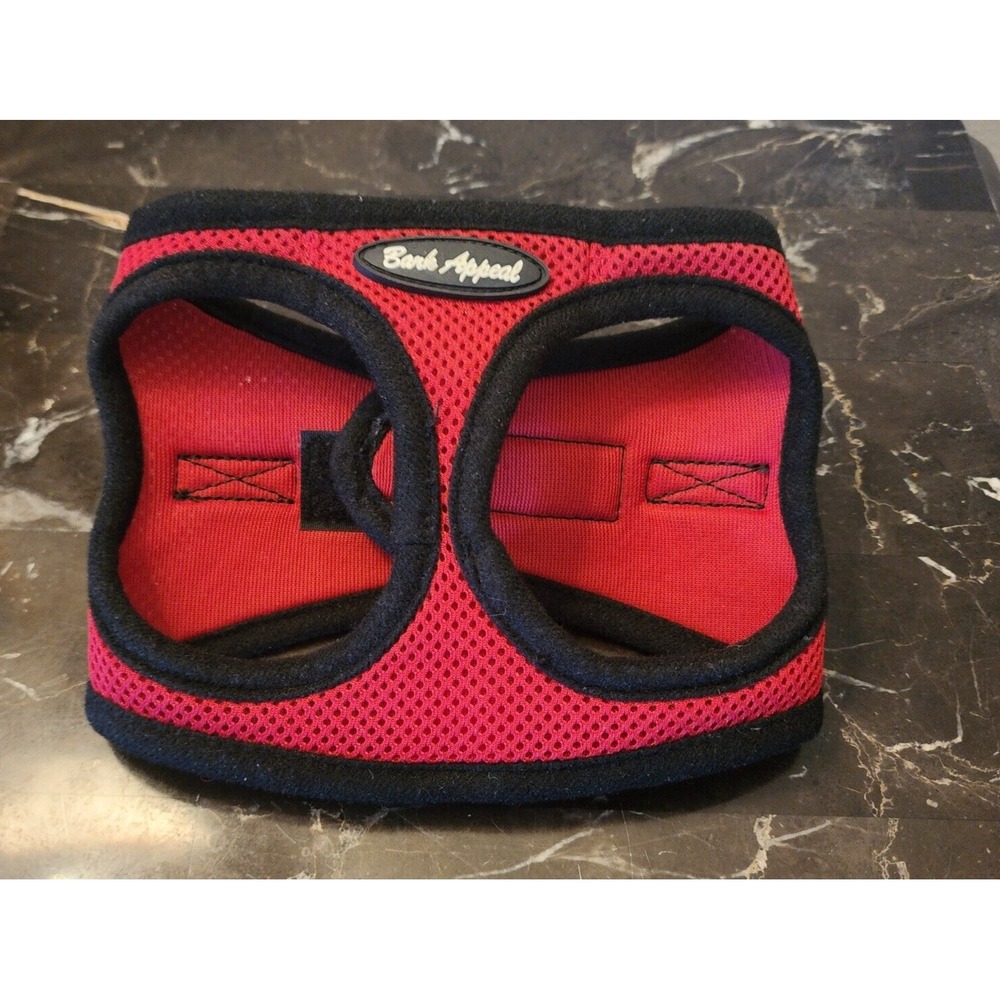 Bark Appeal Step In Pet Harness in Red Size Small